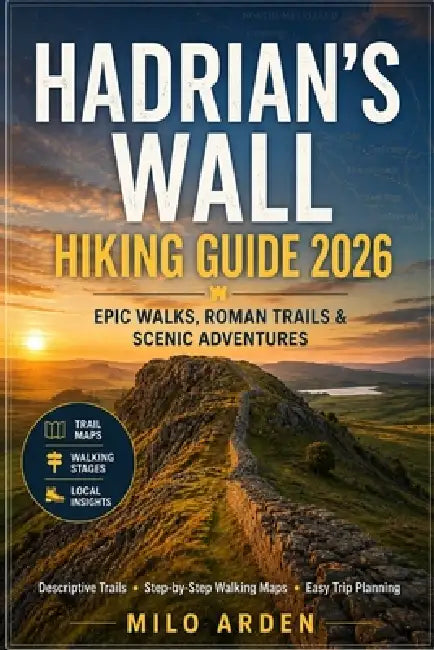 Hadrian's Wall Hiking Guide 2026: Epic Walks Across Northern England, Historic Roman Trails, Scenic Landscapes & Easy Trip Planning by Milo Arden