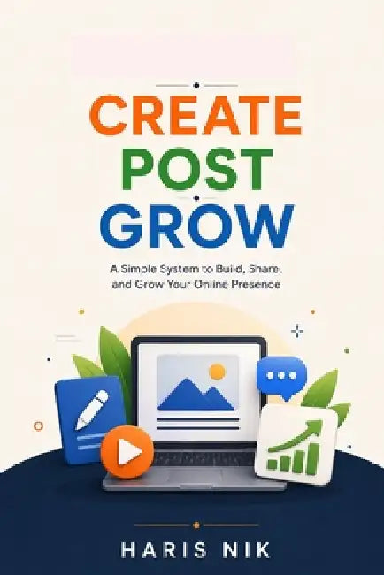 Create, Post, Grow by Haris Nik