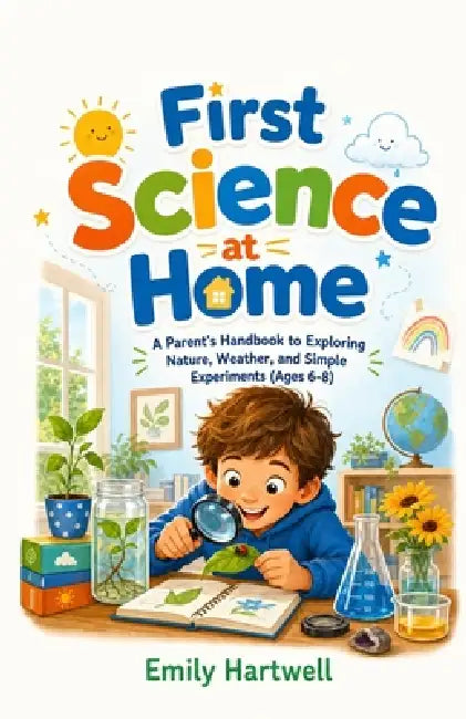 First Science at Home: A Parent's Handbook to Exploring Nature, Weather, and Simple Experiments (Ages 6-8) by Emily Hartwell