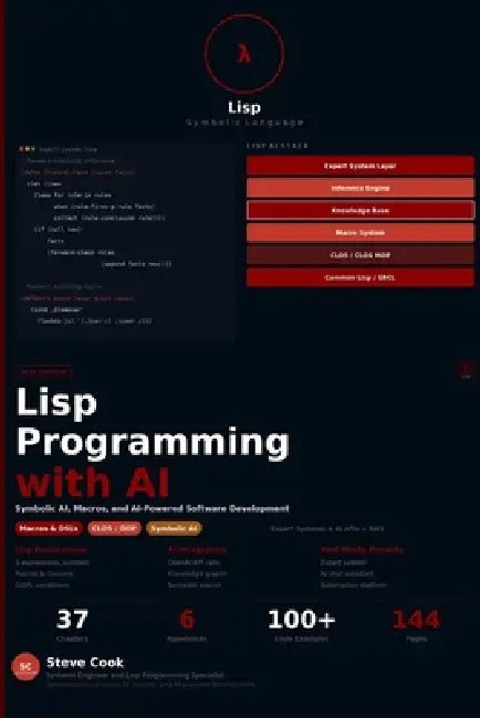 Lisp Programming with AI: A Complete Beginner's Guide to Lisp, Functional Programming, Metaprogramming, and AI-Powered Software Development by Steve Cook