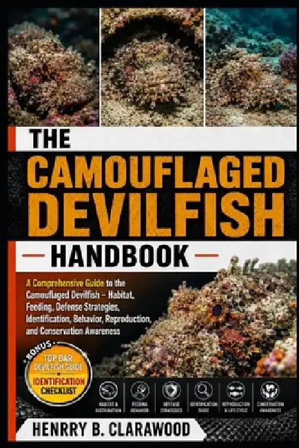 Camouflaged Devilfish Handbook: A Comprehensive Guide to the Camouflaged Devilfish - Habitat, Feeding, Defense Strategies, Identification, Behavior, R by Hernry B. Clarawood