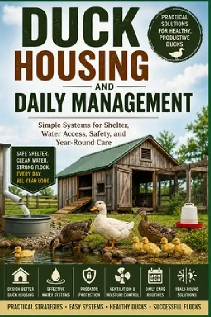 Duck Housing and Daily Management: Simple Systems for Shelter, Water Access, Safety, and Year-Round Care by David Josephson
