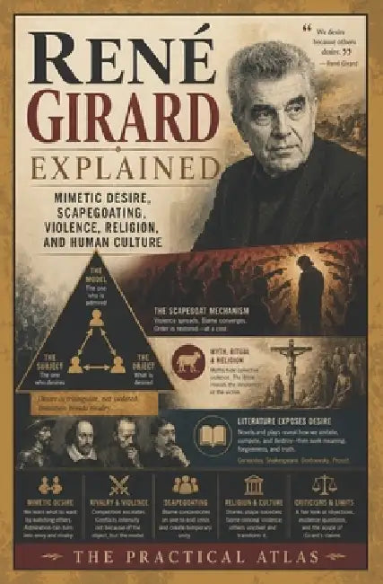 René Girard Explained: Mimetic Desire, Scapegoating, Violence, Religion, and Human Culture by The Practical Atlas