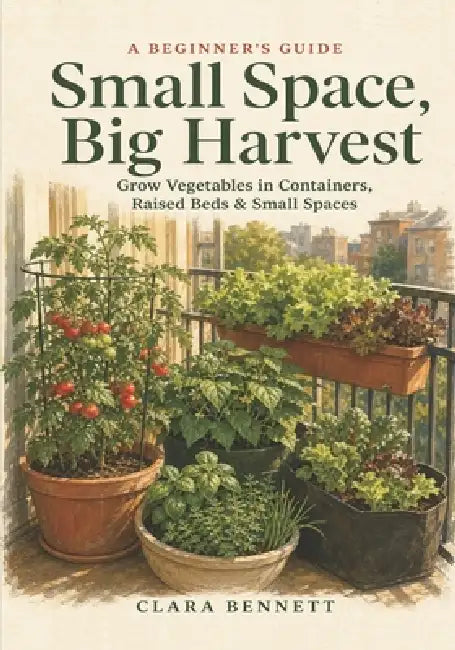 Small Space, Big Harvest: A Beginner's Guide to Growing Vegetables in Containers, Raised Beds & Small Spaces - on Any Balcony, Patio, or Sunny Corner by Clara Bennett