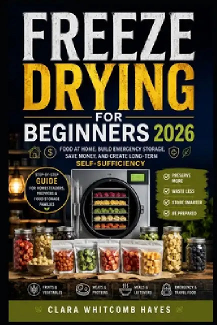 Freeze Drying for Beginners 2026: Food at Home, Build Emergency Storage, Save Money, and Create Long-Term Self-Sufficiency by Clara Whitcomb Hayes