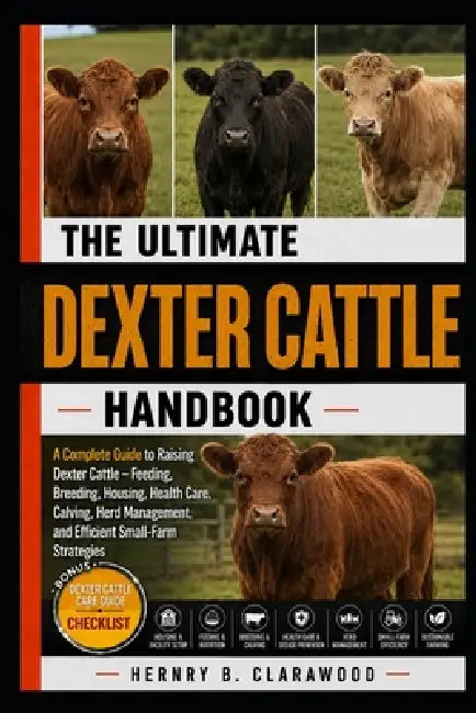 Dexter Cattle Handbook: A Complete Guide to Raising Dexter Cattle - Feeding, Breeding, Housing, Health Care, Calving, Herd Management, and Efficient S by Hernry B. Clarawood