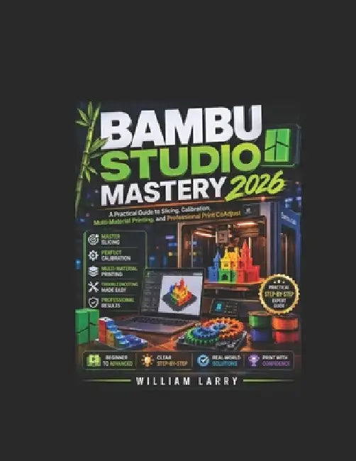 Bambu Studio Mastery 2026: A Practical Guide to Slicing, Calibration, Multi-Material Printing, and Professional Print CoAdjust by William Larry