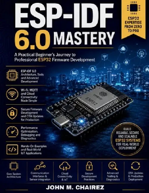 ESP-IDF 6.0 Mastery: A Practical Beginner's Journey to Professional ESP32 Firmware Development by John M. Chairez