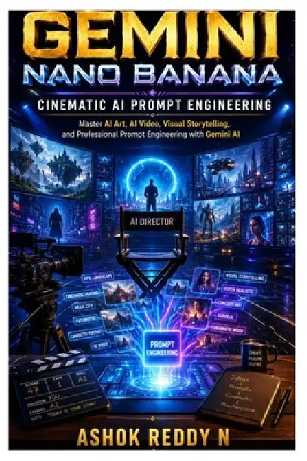 Gemini Nano Banana: Cinematic AI Prompt Engineering: Master AI Art, AI Video, Visual Storytelling, and Professional Prompt Engineering with Gemini AI by Ashok Reddy Nemilidinne