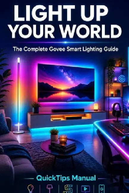 Light Up Your World: The Complete Govee Smart Lighting Guide: Floor Lamp 2, TV Backlight T2, Permanent Outdoor Lights, Neon Rope Lights, LED Strips, A by Quicktips Manual