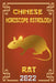 Rat Chinese Horoscope & Astrology 2022 by Zhouyi Feng Shui