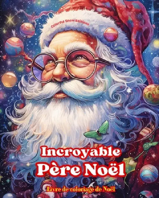 Incroyable Père Noël - Livre de coloriage de Noël - De jolies illustrations d'hiver et du Père Noël à apprécier: Un livre idéal pour passer le Noël le by Colorful Snow Editions