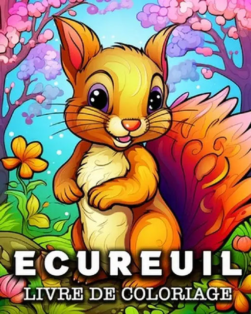 Ecureuil Livre de Coloriage: 50 Images d'écureuils Mignons à Colorier pour se Détendre by Anna Colorphil
