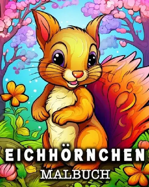 Eichhörnchen Malbuch: 50 niedliche Eichhörnchen Bilder zum Ausmalen und Entspannen by Anna Colorphil