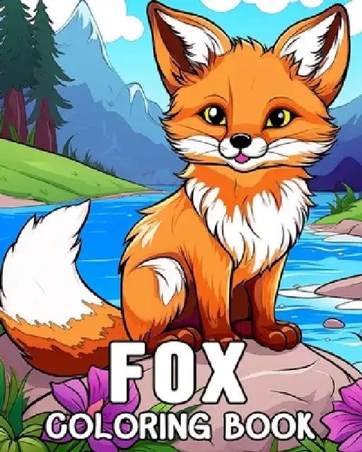 Fox Coloring Book: 50 Cute Images for Stress Relief and Relaxation by Lea Schöning Bb