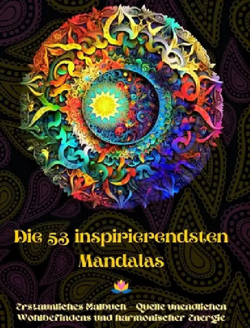 Die 53 inspirierendsten Mandalas - Erstaunliches Malbuch - Quelle unendlichen Wohlbefindens und harmonischer Energie: Künstlerisches Selbsthilfe-Werkz by Peaceful Ocean Art Editions