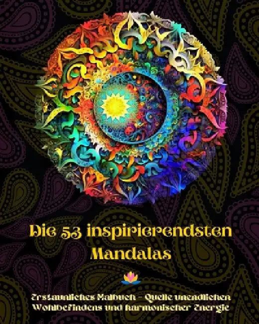 Die 53 inspirierendsten Mandalas - Erstaunliches Malbuch - Quelle unendlichen Wohlbefindens und harmonischer Energie: Künstlerisches Selbsthilfe-Werkz by Peaceful Ocean Art Editions