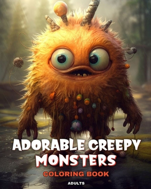 Adorable Creepy Monsters Coloring Book for Adults: Coloring Pages for Adults Featuring Funny, Silly, and Cute Mini Monsters by Regina Peay