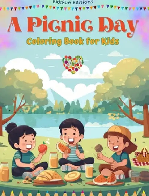 A Picnic Day - Coloring Book for Kids - Creative and Cheerful Illustrations to Encourage a Love of the Outdoors: Funny Collection of Adorable Picnic S by Kidsfun Editions