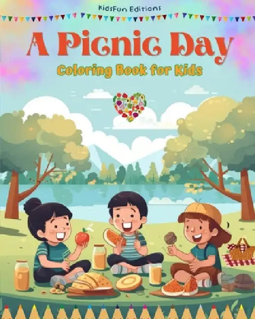 A Picnic Day - Coloring Book for Kids - Creative and Cheerful Illustrations to Encourage a Love of the Outdoors: Funny Collection of Adorable Picnic S by Kidsfun Editions