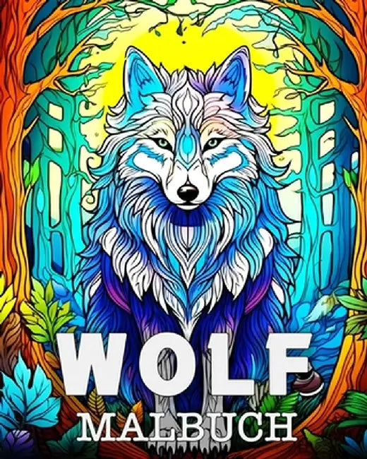 Wolf Malbuch: Schöne Bilder zum Ausmalen und Entspannen by Anna Colorphil