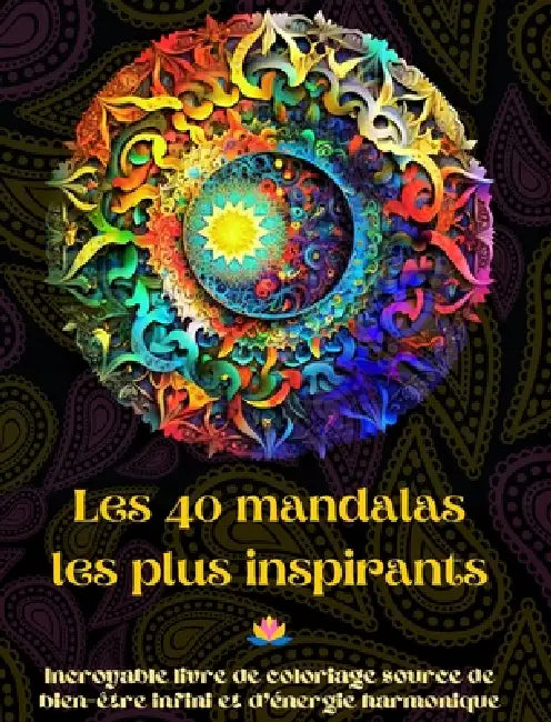 Les 40 mandalas les plus inspirants - Incroyable livre de coloriage source de bien-être infini et d'énergie harmonique: Outil artistique d'auto-assist by Peaceful Ocean Art Editions