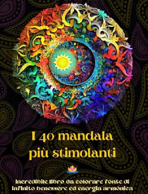 I 40 mandala più stimolanti - Incredibile libro da colorare fonte di infinito benessere ed energia armónica: Strumento artistico di auto-aiuto per il by Peaceful Ocean Art Editions