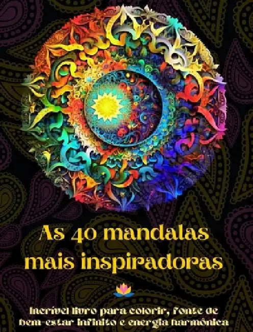 As 40 mandalas mais inspiradoras - Incrível livro para colorir, fonte de bem-estar infinito e energia harmônica: Ferramenta artística de autoajuda par by Peaceful Ocean Art Editions