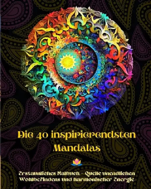 Die 40 inspirierendsten Mandalas - Erstaunliches Malbuch - Quelle unendlichen Wohlbefindens und harmonischer Energie: Künstlerisches Selbsthilfe-Werkz by Peaceful Ocean Art Editions