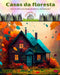 Casas da floresta Livro de colorir para amantes da natureza e da arquitectura Designs criativos para relaxamento: Edifícios exclusivos aninhados em be by Harmony Art
