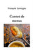 Carnet de menus by François Lavergne