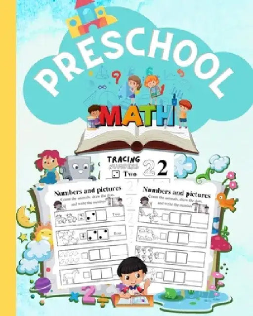 Math Activity Book For Kids: Count The Animals, Draw The Dots, and Write The Number. Tracing Numbers 1-10 by Thy Nguyen