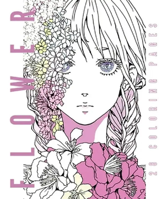 Flower Portraits (Coloring Book): 28 Coloring Pages by Galactic Soda