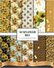 Sunflower Bee Scrapbook Paper by The Inky Lion