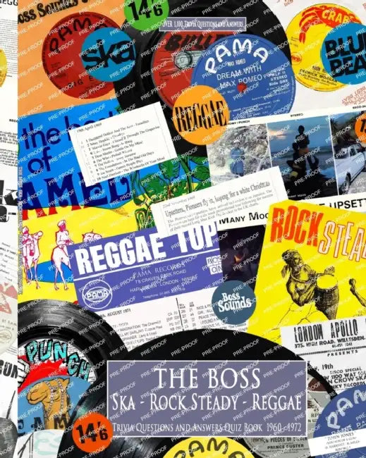 THE BOSS Ska RockSteady Reggae Trivia quiz book by John Bailey