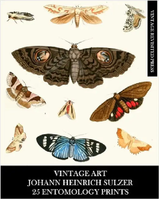 Vintage Art: Johann Heinrich Sulzer: 25 Entomology Prints: Insect Ephemera for Framing, Home Decor, and Collages by Press, Vintage Revisited