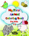 My First Animal Coloring Book for kids 1-3: Big and simple images, elephant, lion, cat, monkey and many more by Maryan Ben Kim