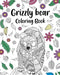 Grizzly Bear Coloring Book: Adult Crafts & Hobbies Coloring Books, Floral Mandala Pages by Paperland