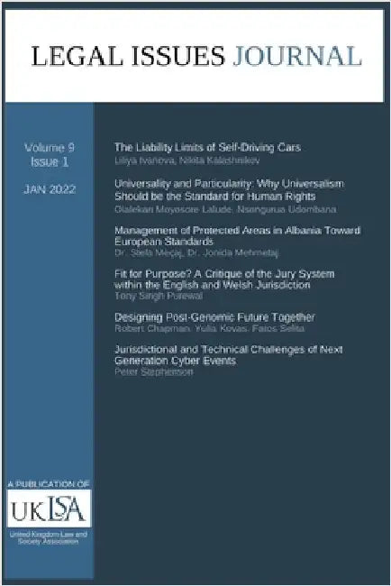 Legal Issues Journal 9(1) by Association, United Kingdom Law &. Soc
