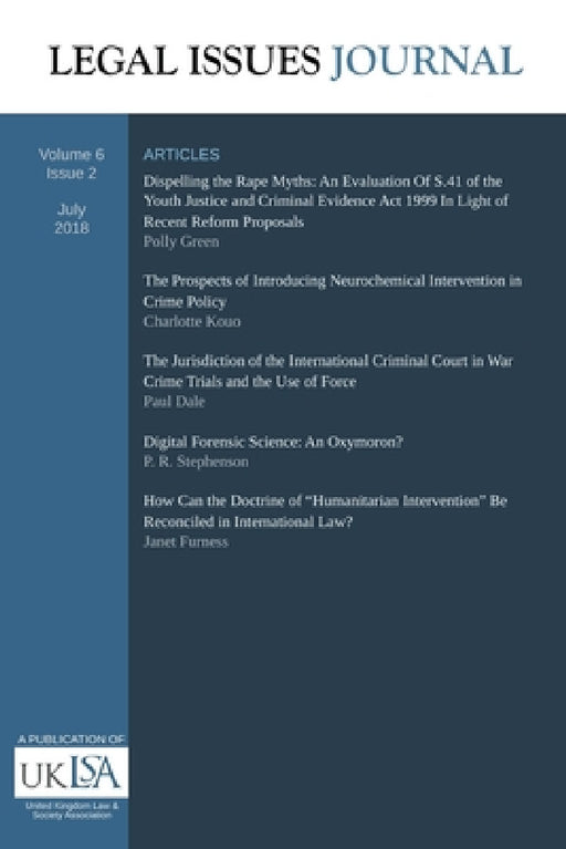 Legal Issues Journal 6(2) by United Kingdom Law and S. Association