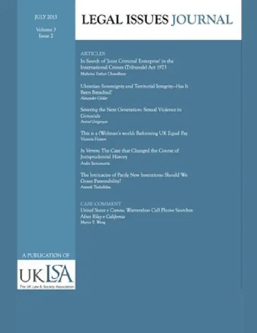 Legal Issues Journal 4(2) by United Kingdom Law and S. Association