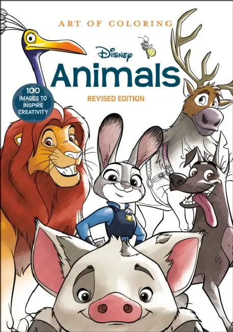 Art of Coloring: Disney Animals: 100 Images to Inspire Creativity by Disney Books