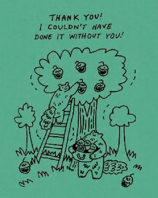 Humor Us Greeting Cards: Thank You - Thank You! I Couldn't Have Done It Without You (Pack of 6)