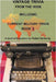 Vintage Trivia from the 1930s Including Military Trivia Book 3 by Robert Nerbovig