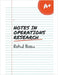 Notes in Operations Research by Basu, Rahul