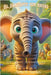 El Elefante con Rayas by V. Sanders Anita