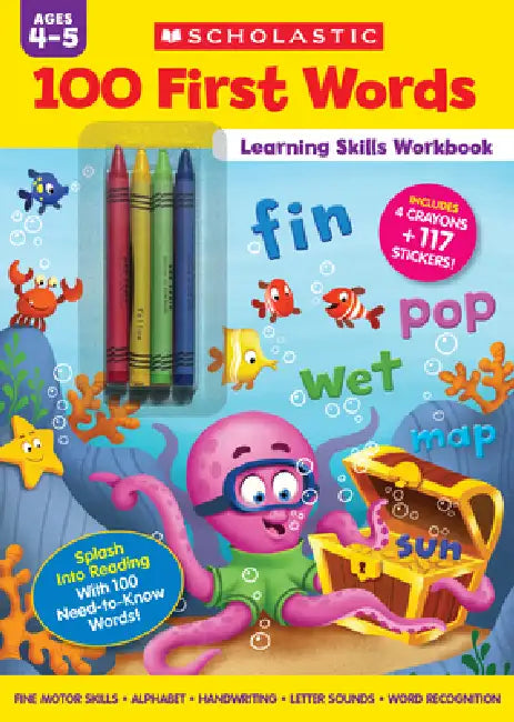 100 First Words Learning Skills Workbook by Scholastic