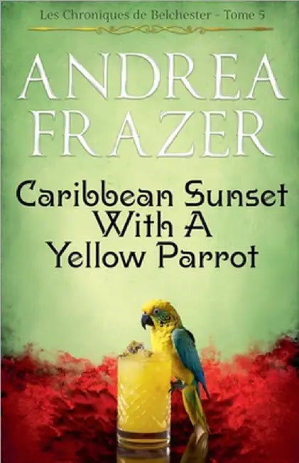 caribbean Sunset with a Yellow Parrot by Frazer, Andrea
