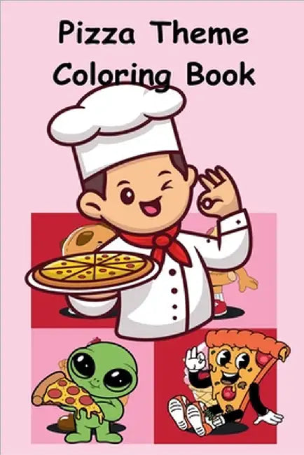 Pizza Theme Coloring Book by Tahira Kiran