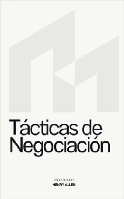 Tácticas de Negociación by Allen, Henry